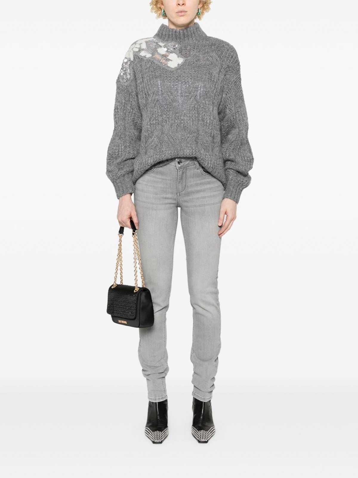 Shop Liu •jo Jumper In Grey