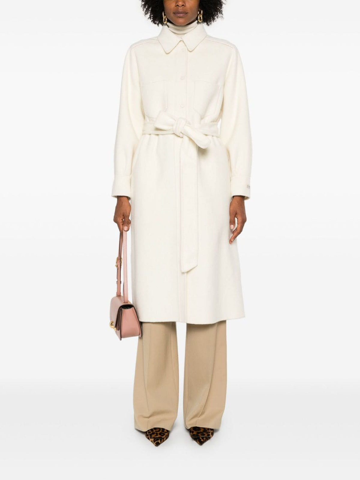 Shop Palto' Coat In White