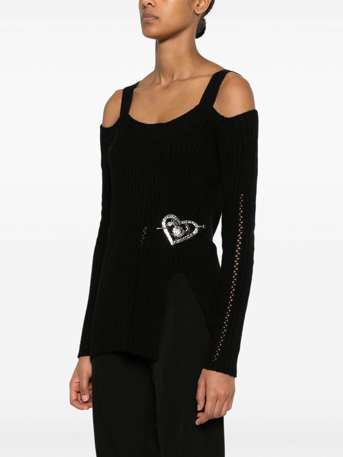 Shop Twinset Jumper In Black