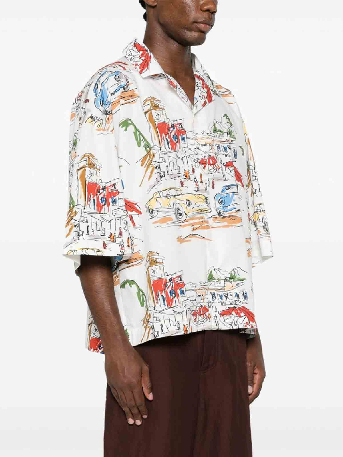 Shop Jacquemus La Chemise Casaco Cotton Shirt In White