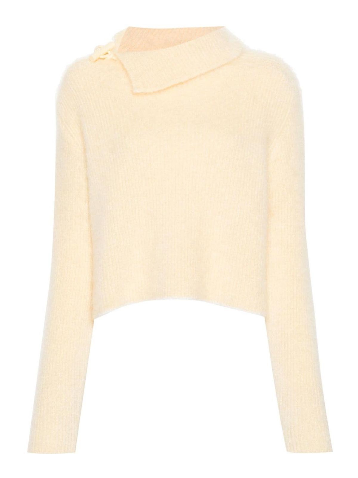 Shop Jacquemus Le Pull Marina Wool Sweater In Yellow