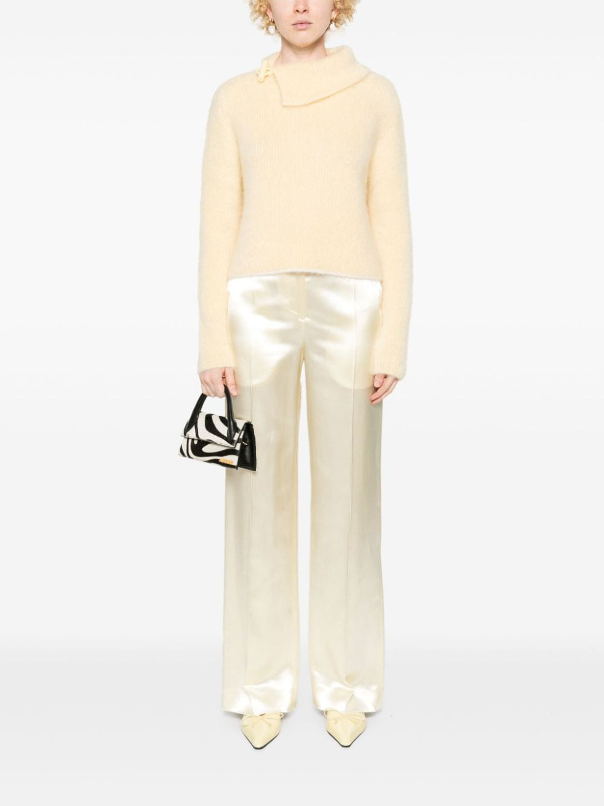 Shop Jacquemus Le Pull Marina Wool Sweater In Yellow