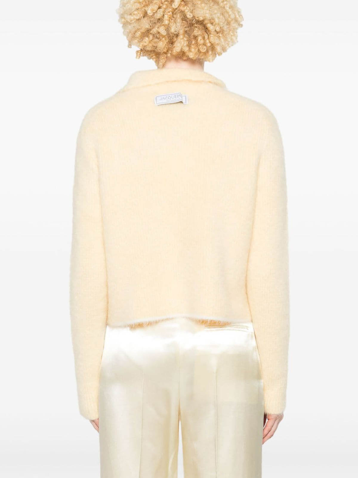 Shop Jacquemus Le Pull Marina Wool Sweater In Yellow