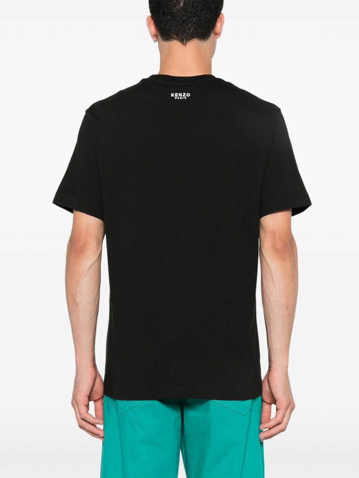 Shop Kenzo Lucky Tiger T-shirt In Cotton With Embroidery In Black