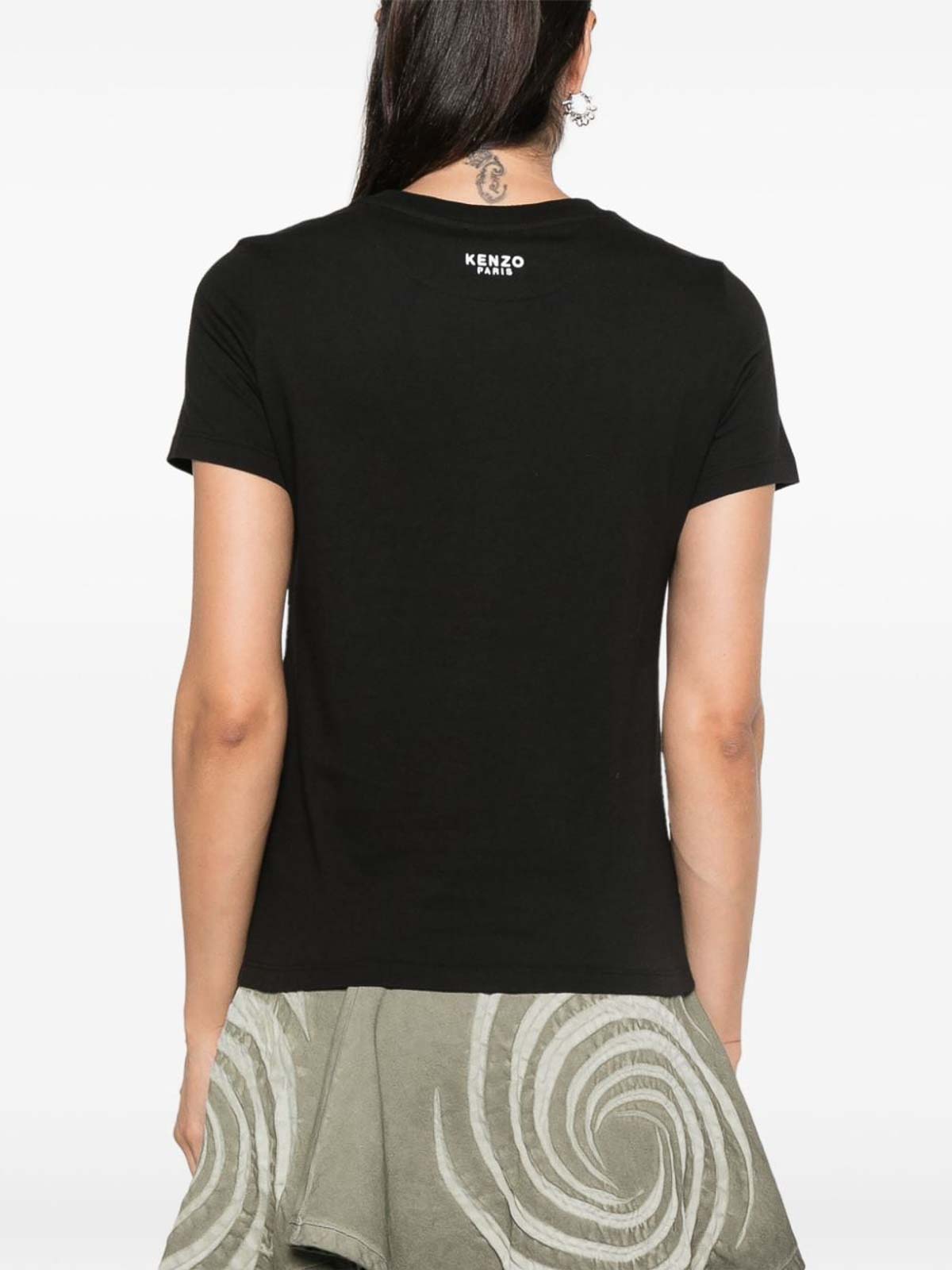 Shop Kenzo Cotton T-shirt In Black