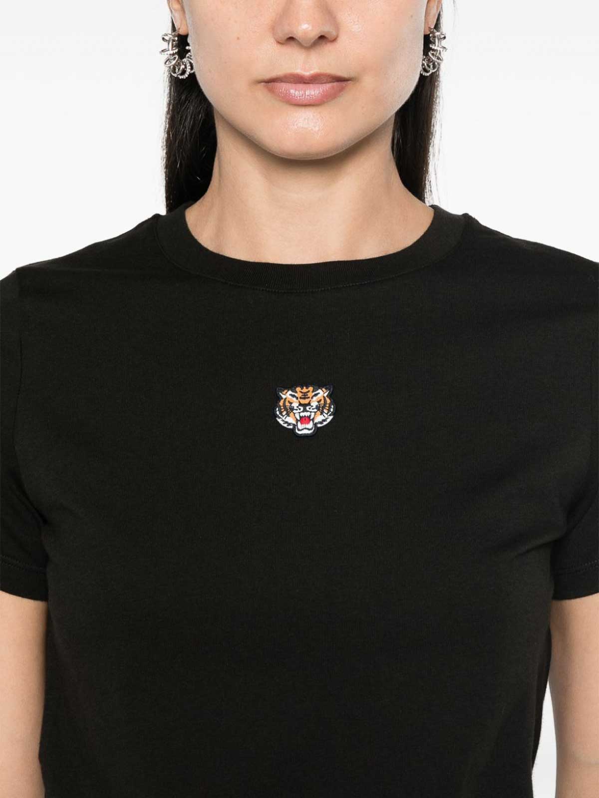 Shop Kenzo Cotton T-shirt In Black