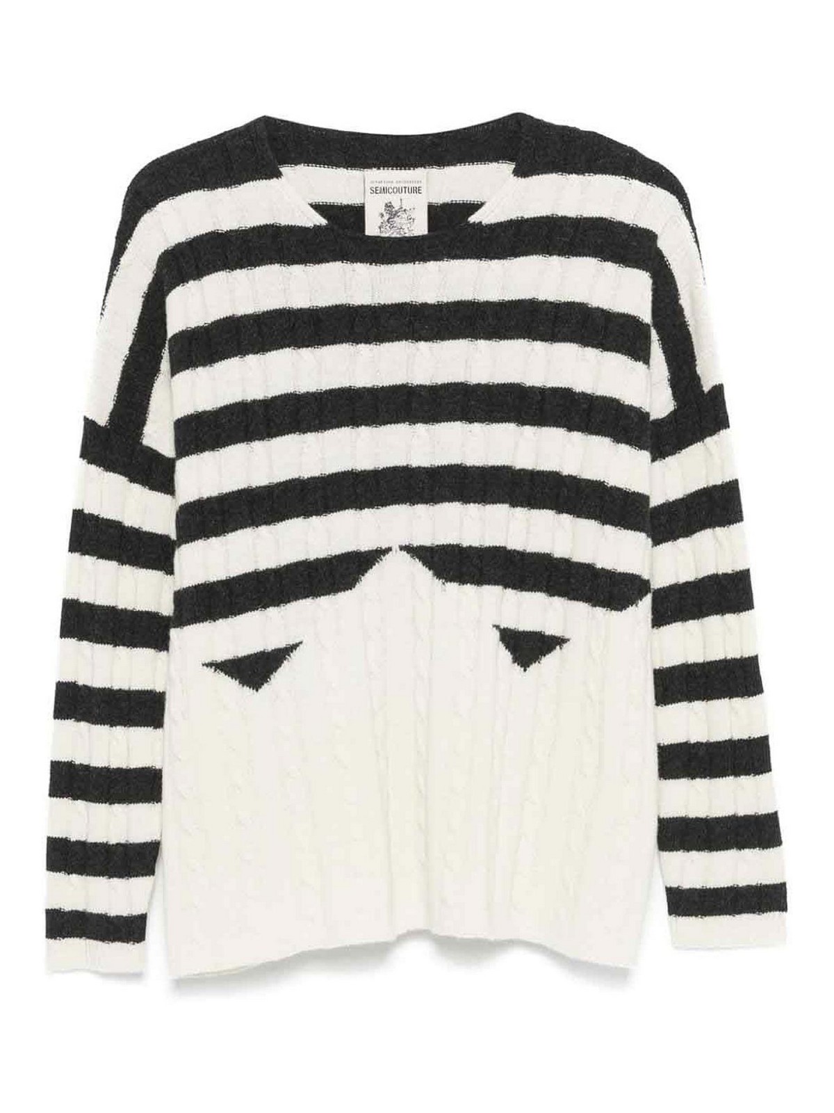 Shop Semicouture Jumper In White