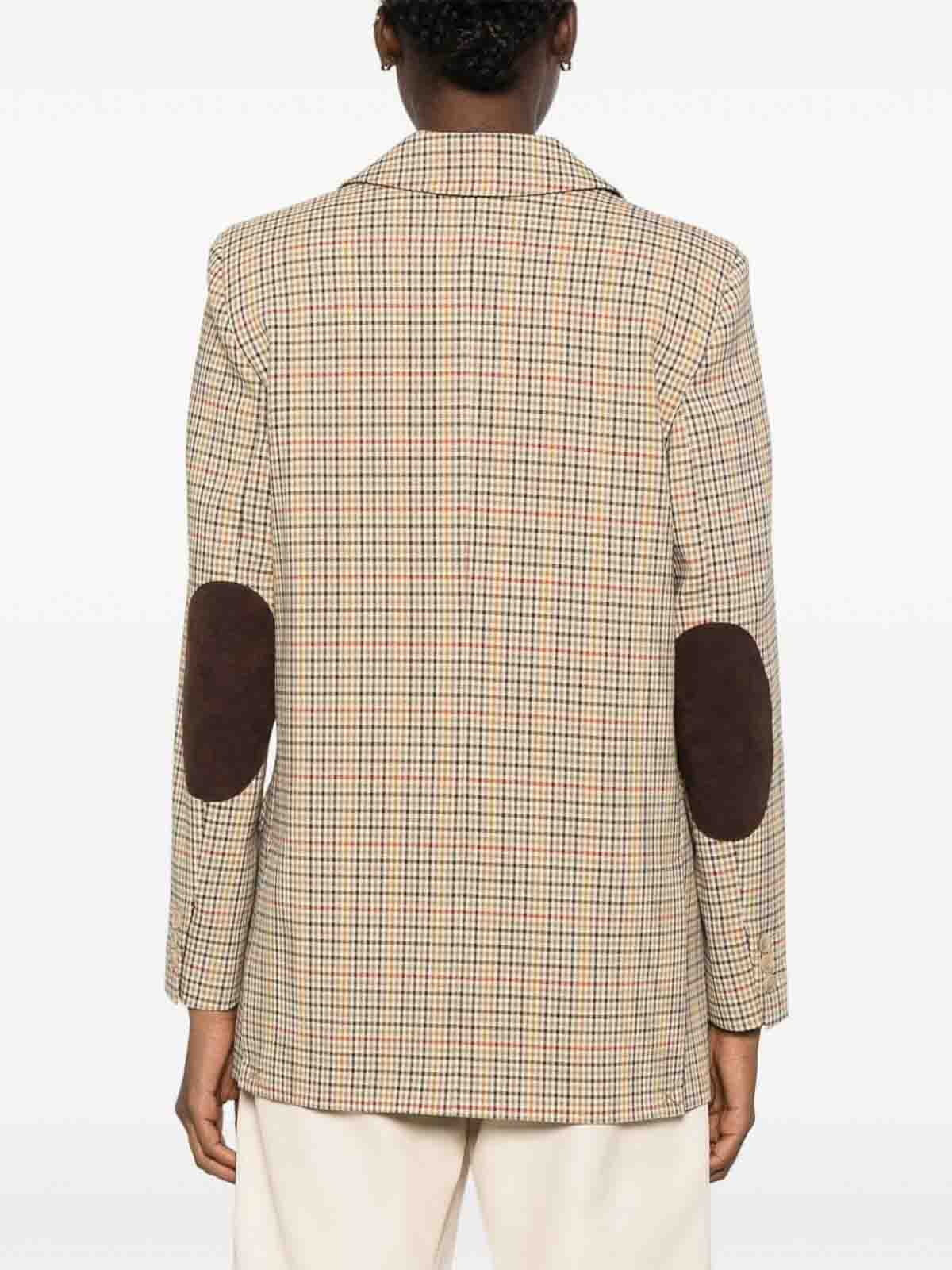 Shop Semicouture Blazer In Beige