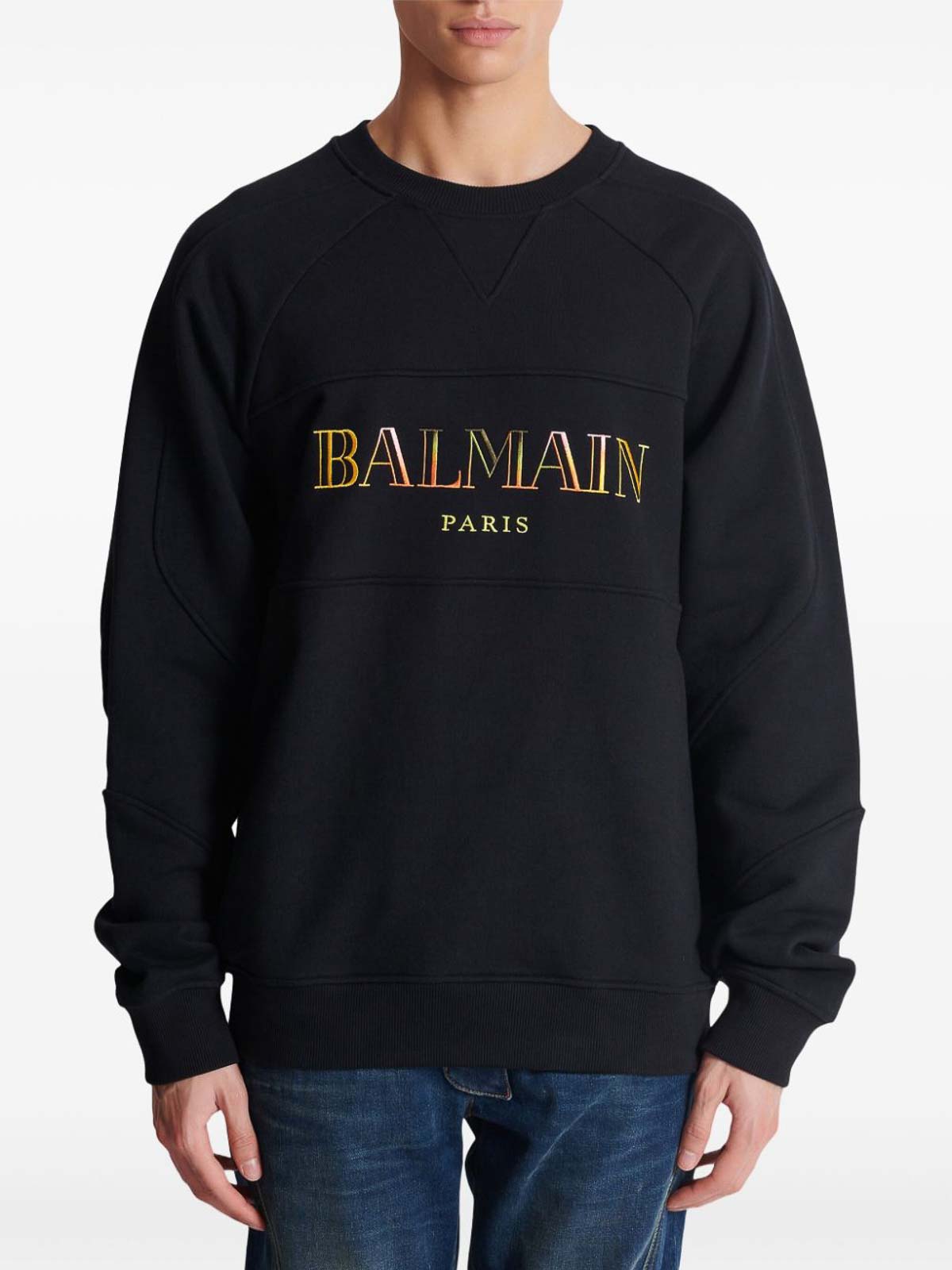 Shop Balmain Sweatshirt In Multicolour