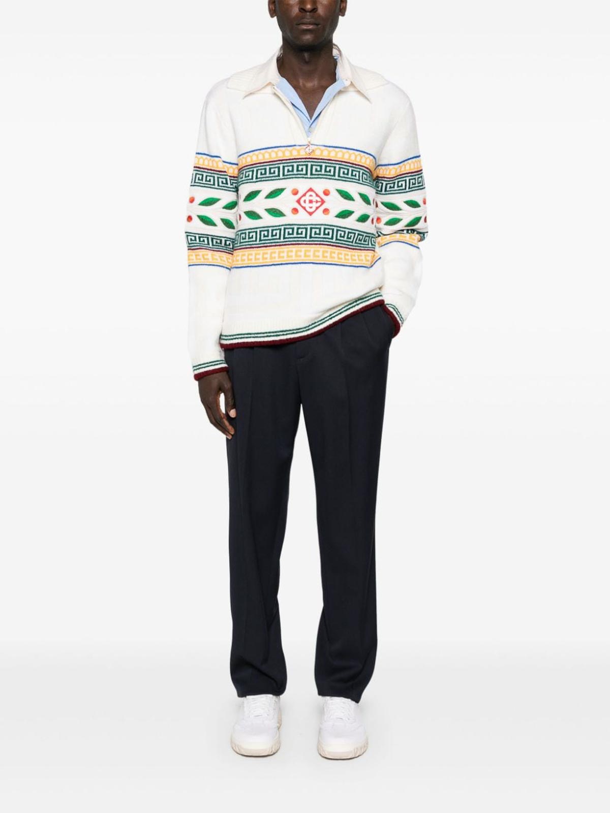 Shop Casablanca Jumper In Multicolour