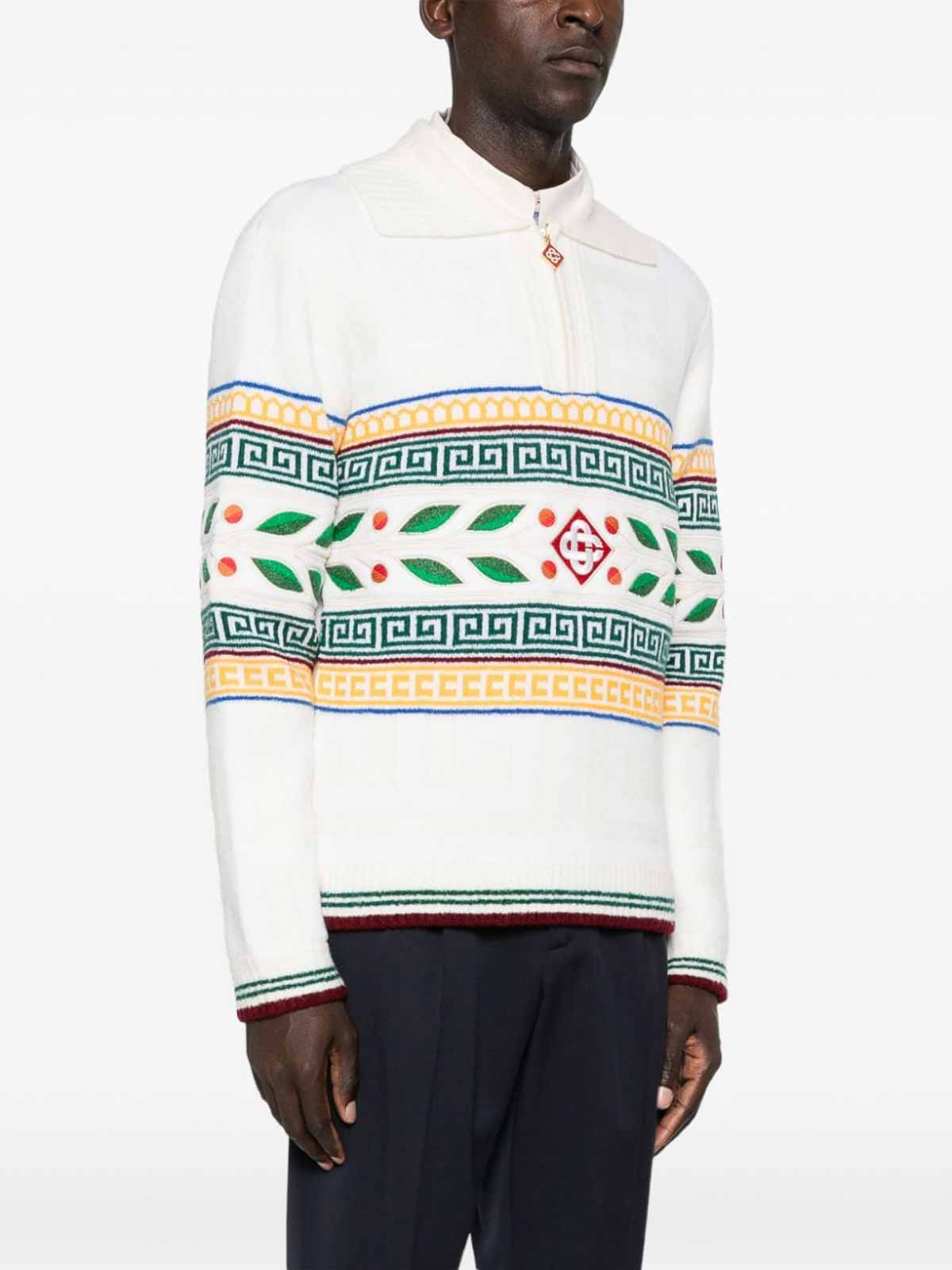 Shop Casablanca Jumper In Multicolour