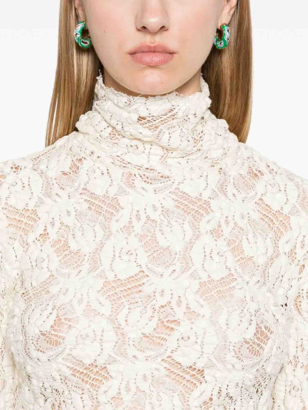 Shop Msgm Cotton Blouse In White