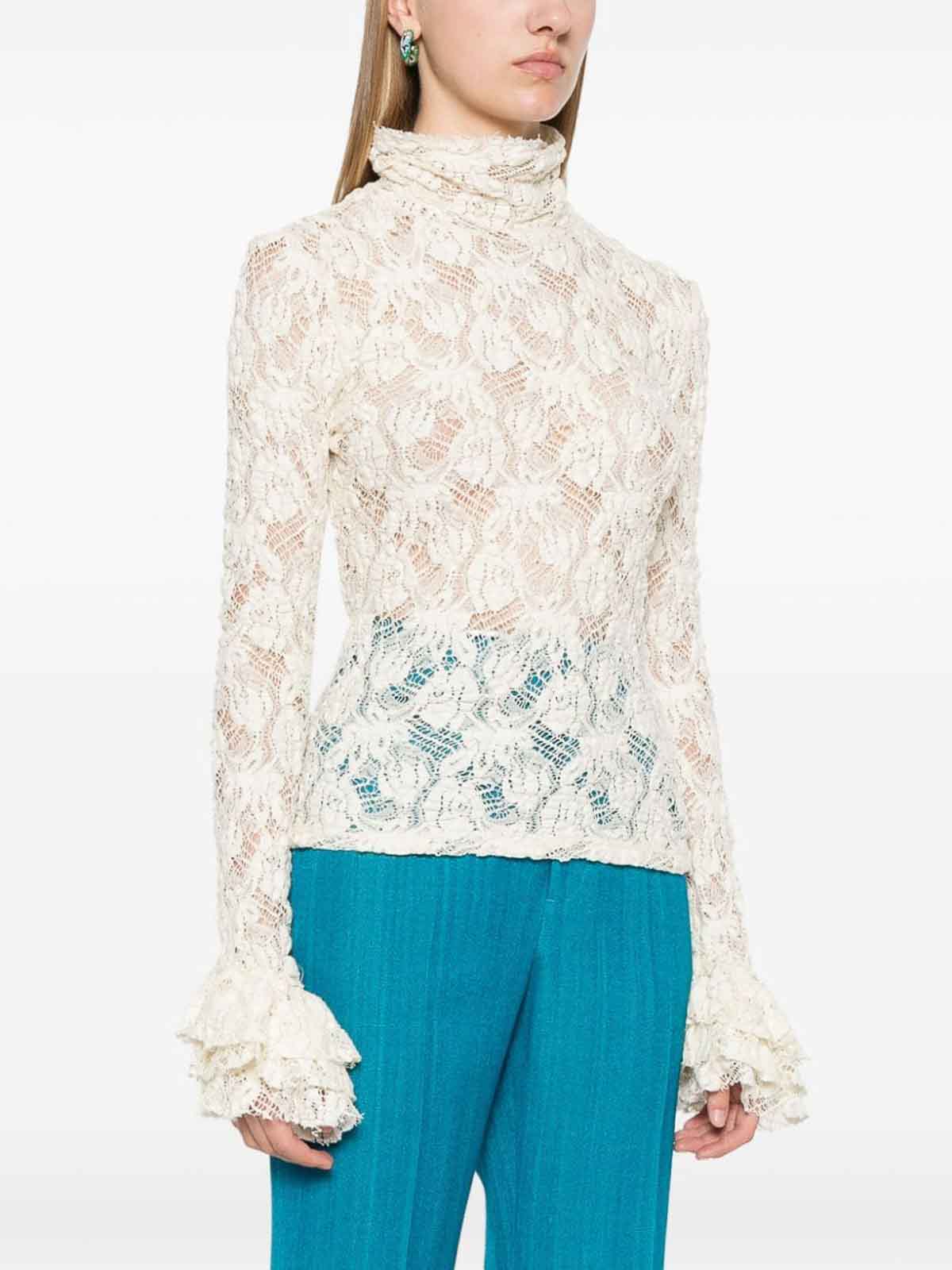 Shop Msgm Cotton Blouse In White