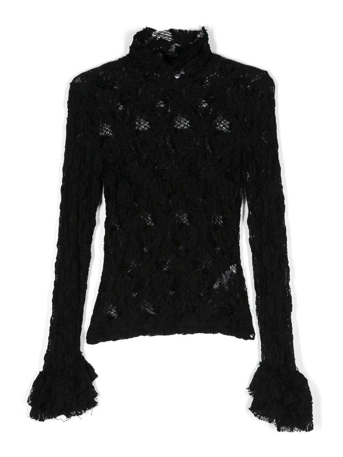 Shop Msgm Cotton Blouse In Black