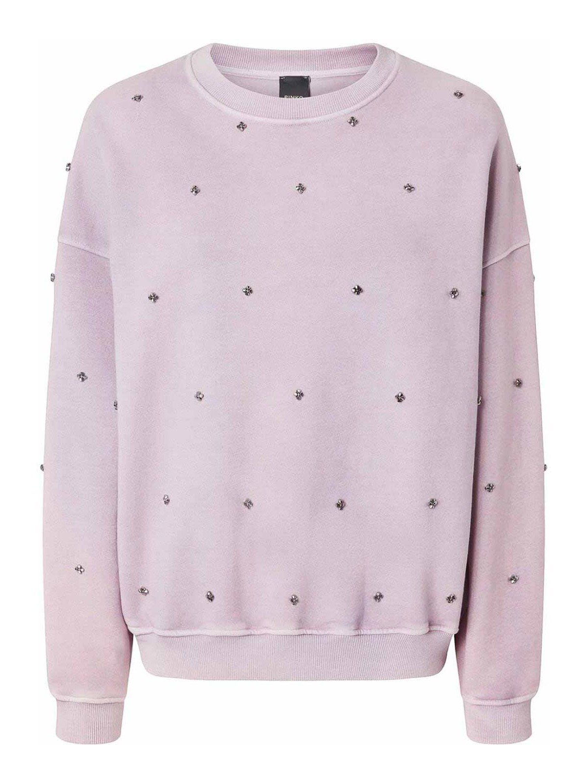 Shop Pinko Sweatshirt In Metallic