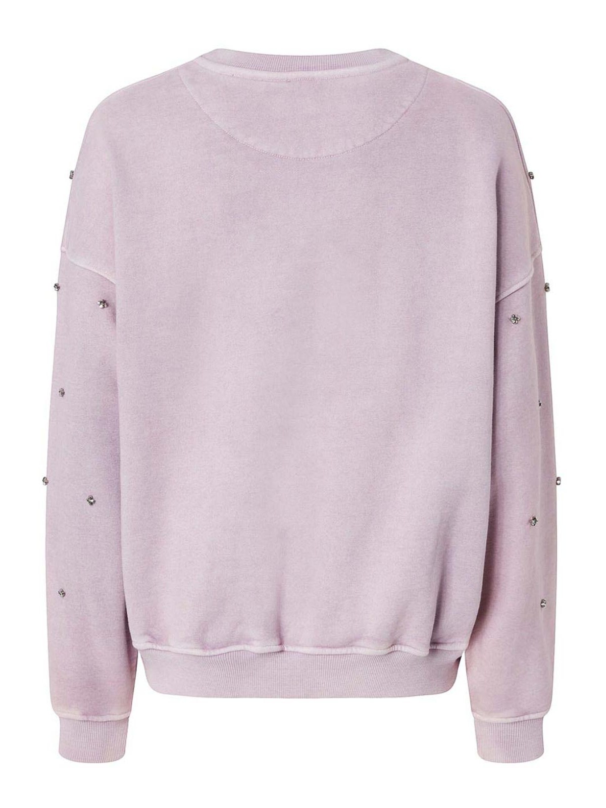 Shop Pinko Sweatshirt In Metallic