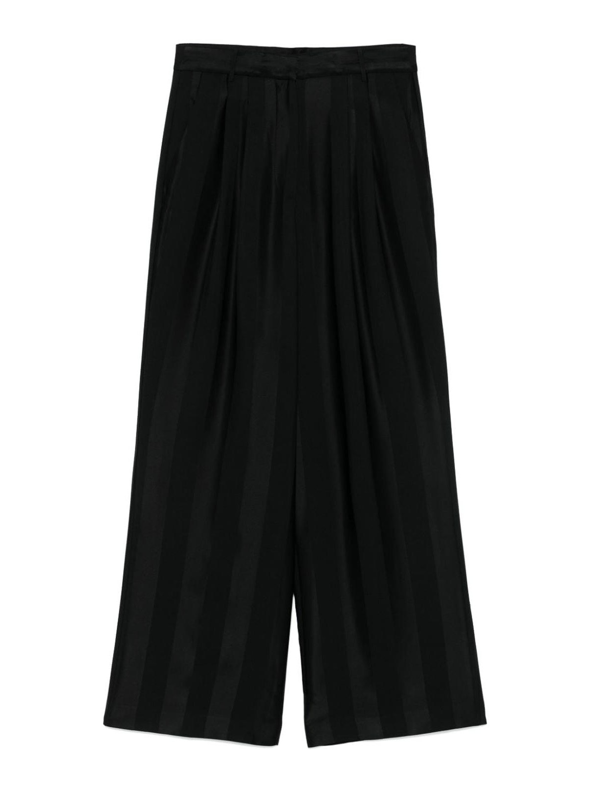 Shop Semicouture Barrie Trousers In Cad Fabric In Black