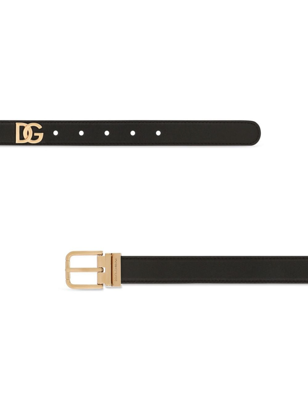 Shop Dolce & Gabbana Leather Belt In Black