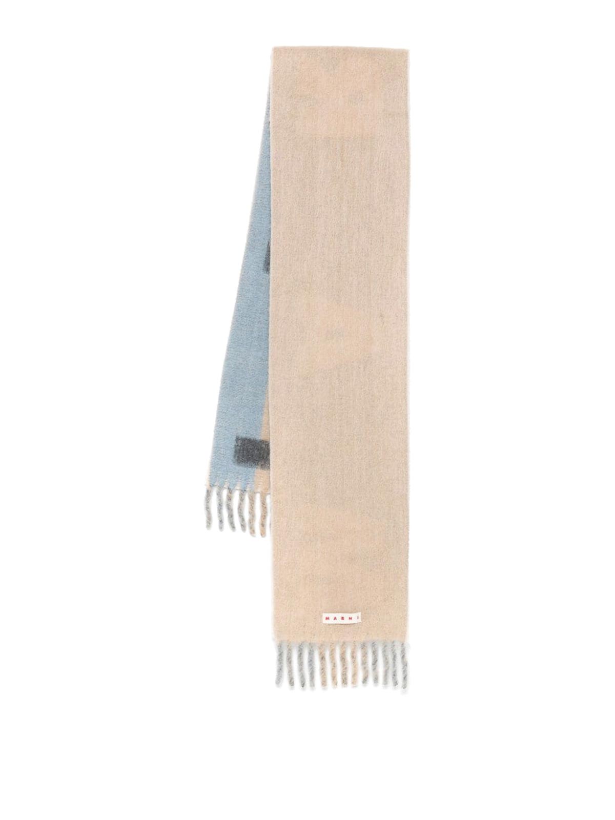 Shop Marni Scarf In Beige