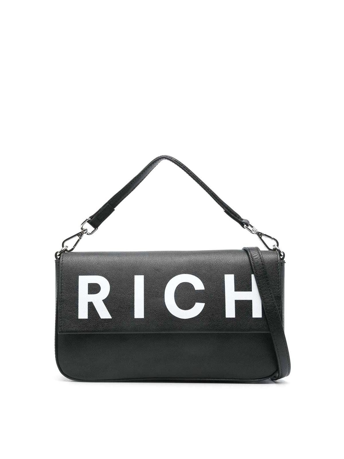 Shop John Richmond Shoulder Bag In White