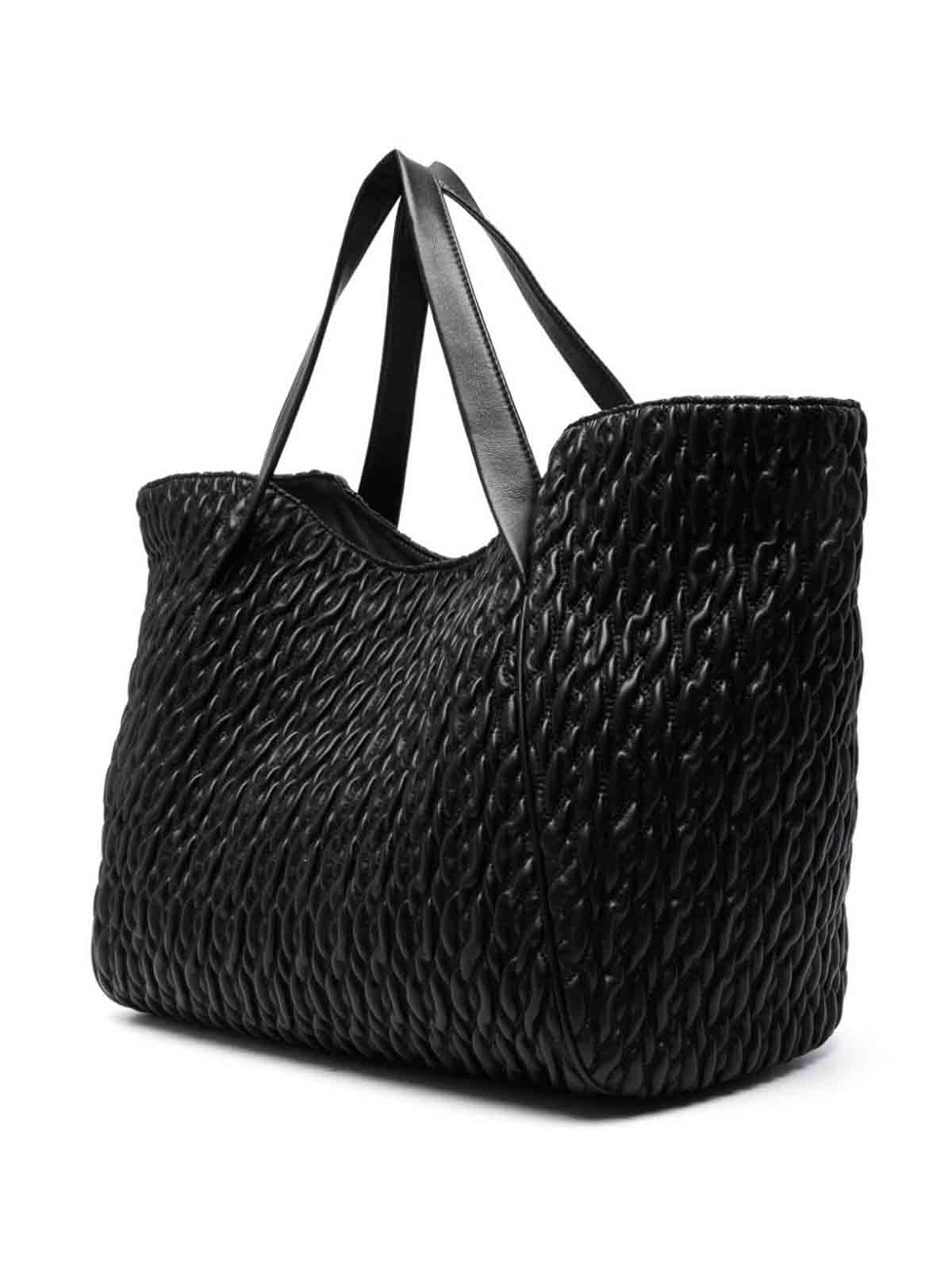 Shop Liu •jo Faux Leather Tote In Black