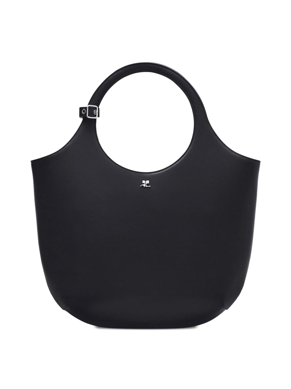 Shop Courrèges Holy Midi Bag In Black