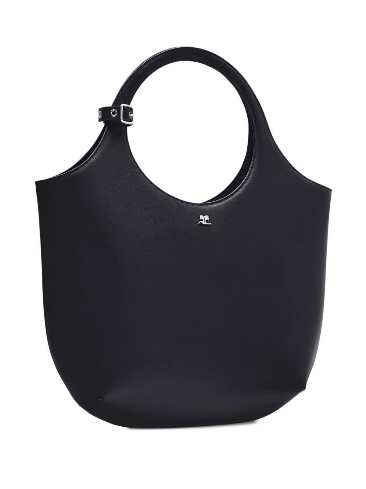 Shop Courrèges Holy Midi Bag In Black