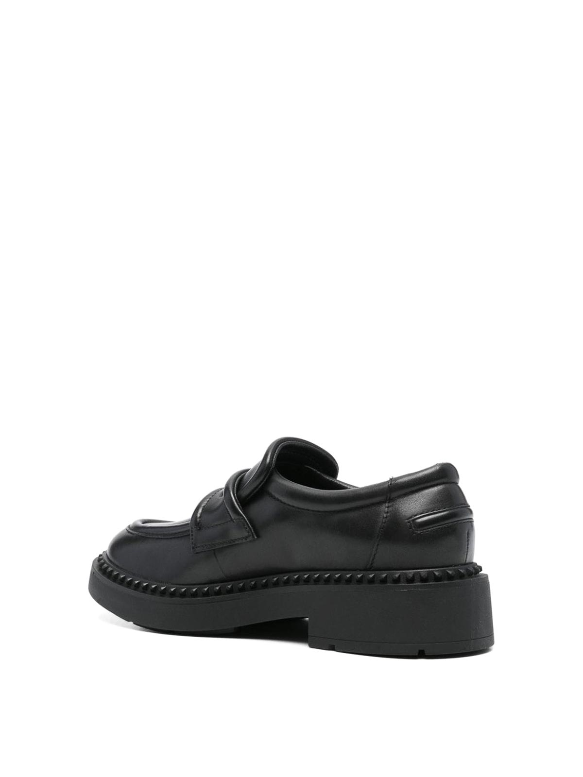 Shop Ash Leather  Miracle Loafers In Black