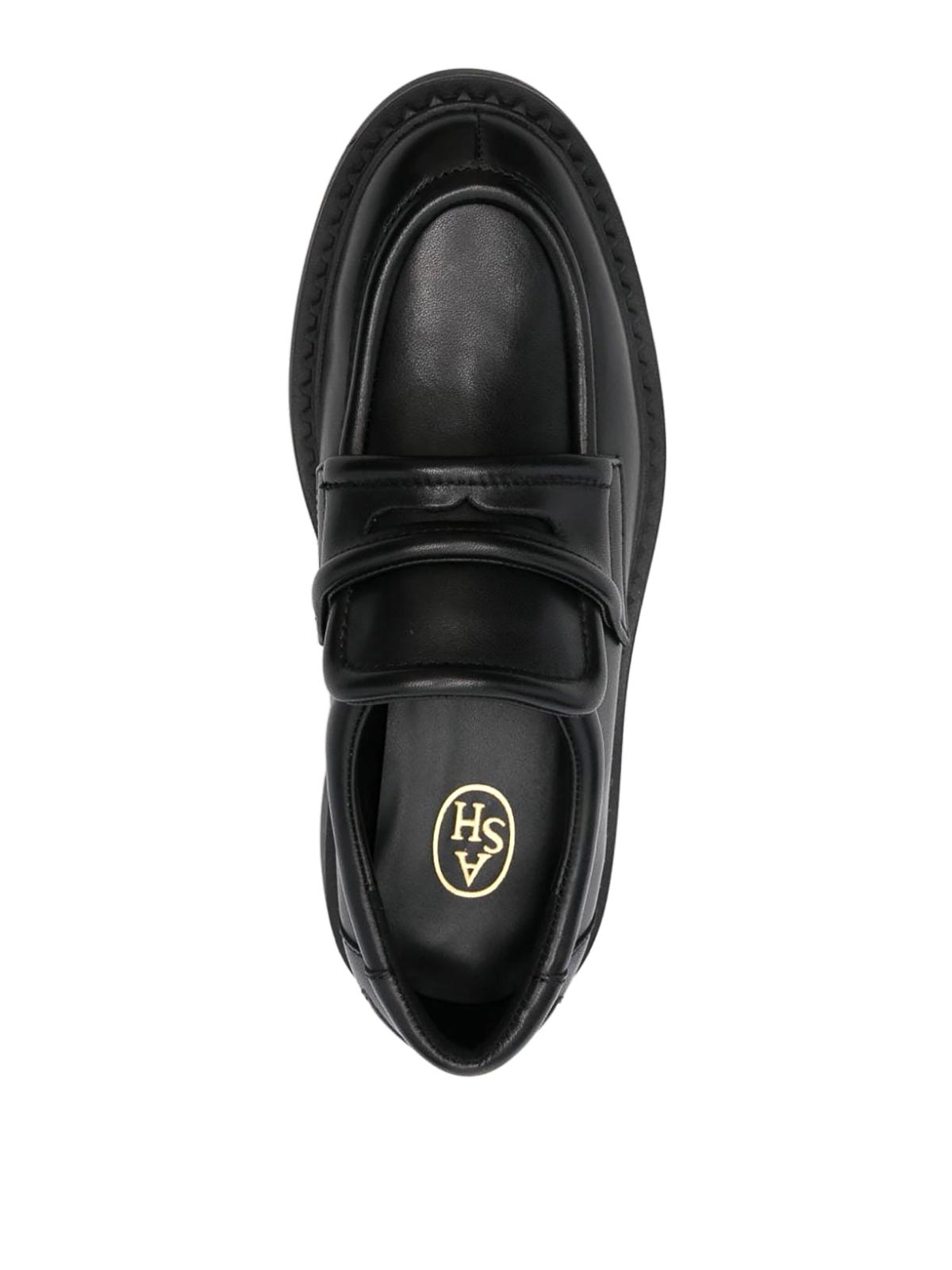 Shop Ash Leather  Miracle Loafers In Black