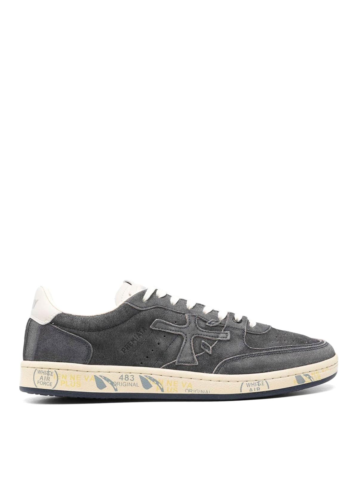 Shop Premiata Suede Sneakers In Blue