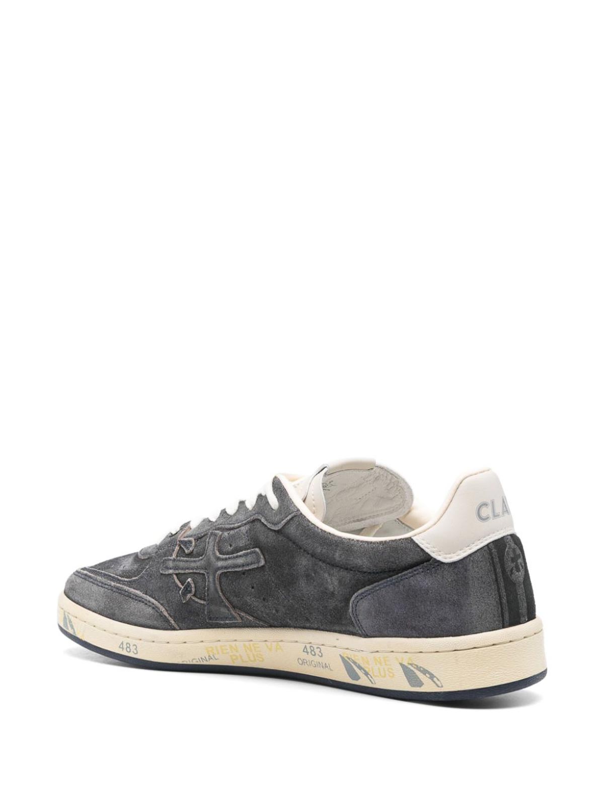 Shop Premiata Suede Sneakers In Blue