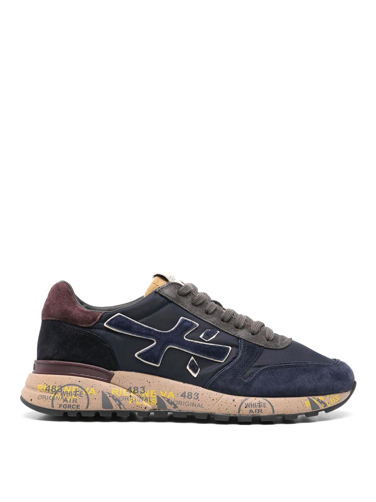 Premiata Suede Leather Sneakers Mick 6868 In Blue