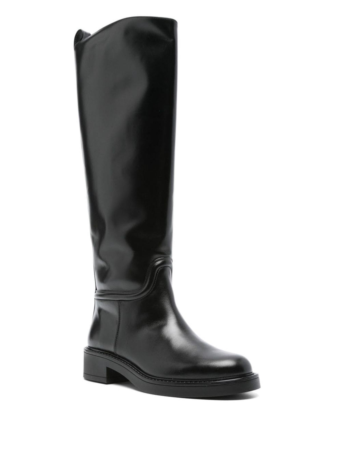 Shop Stuart Weitzman Knee Hight Boots In Black