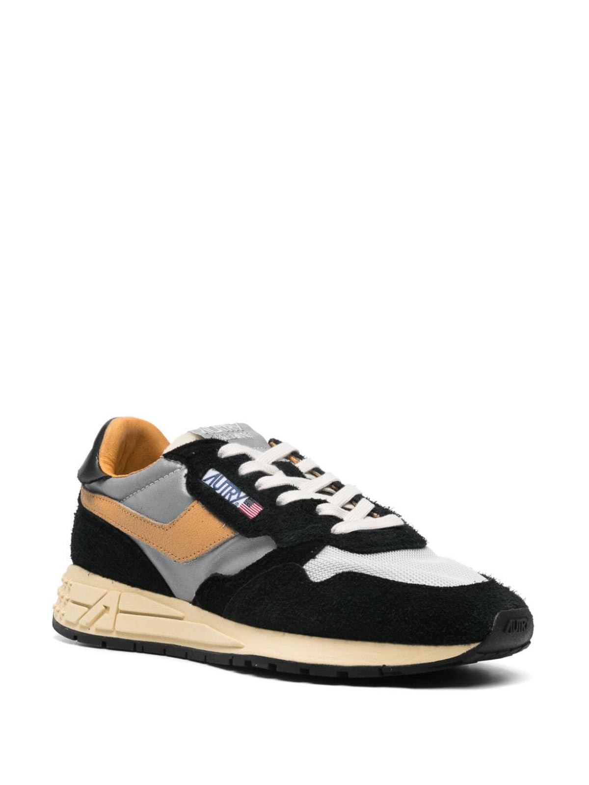 Shop Autry Leather  Reelwind Sneakers In Multicolour