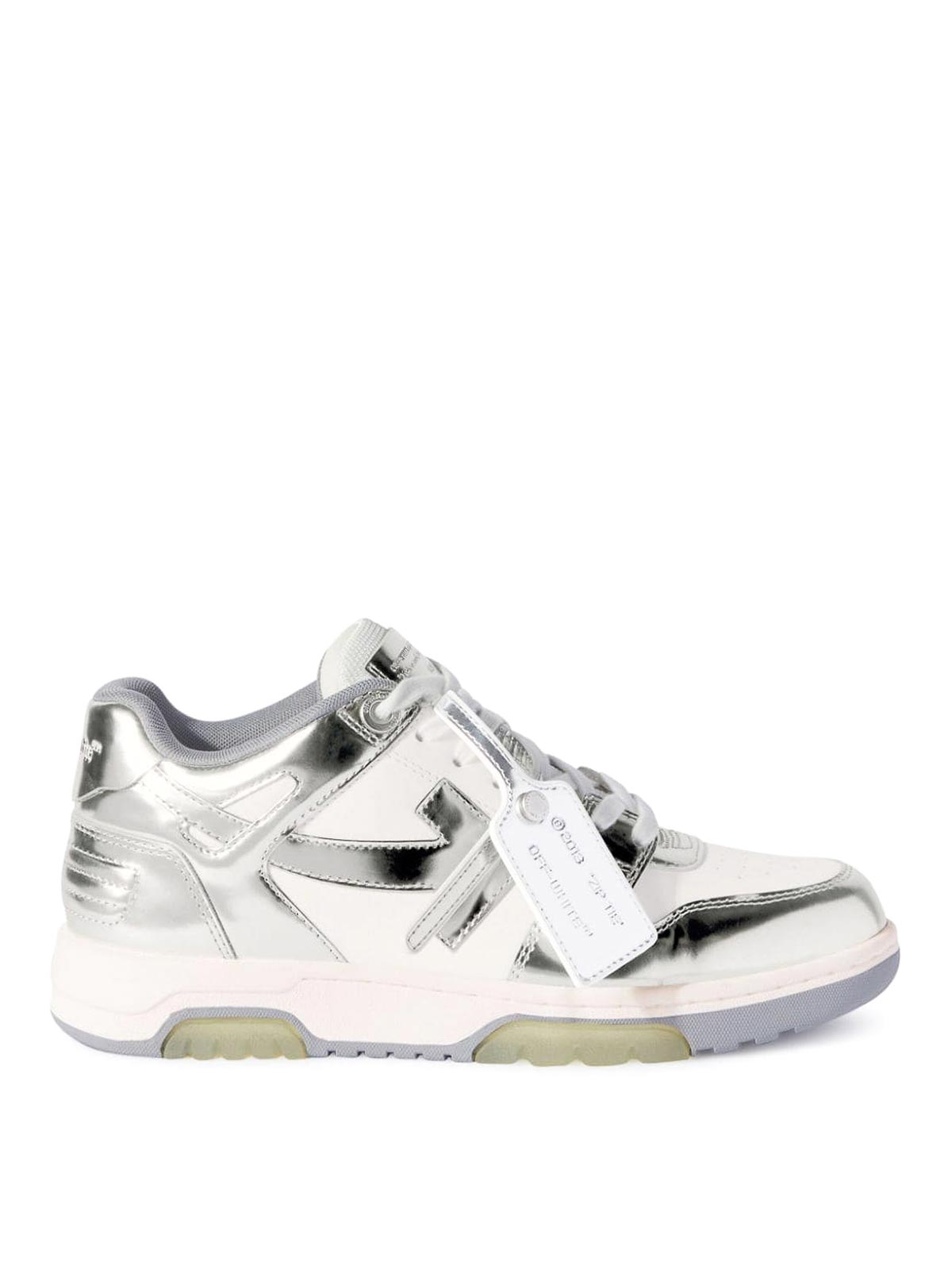 Shop Off-white Pannelled Sneakers In White