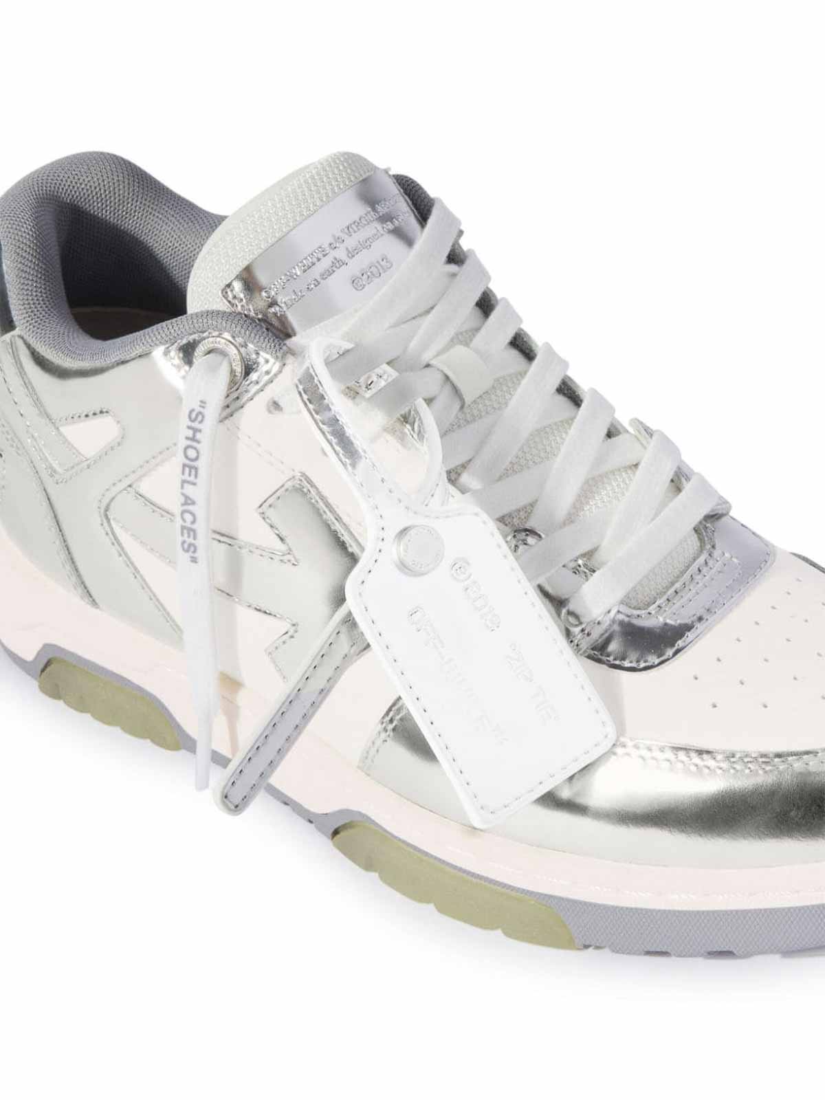 Shop Off-white Pannelled Sneakers In White