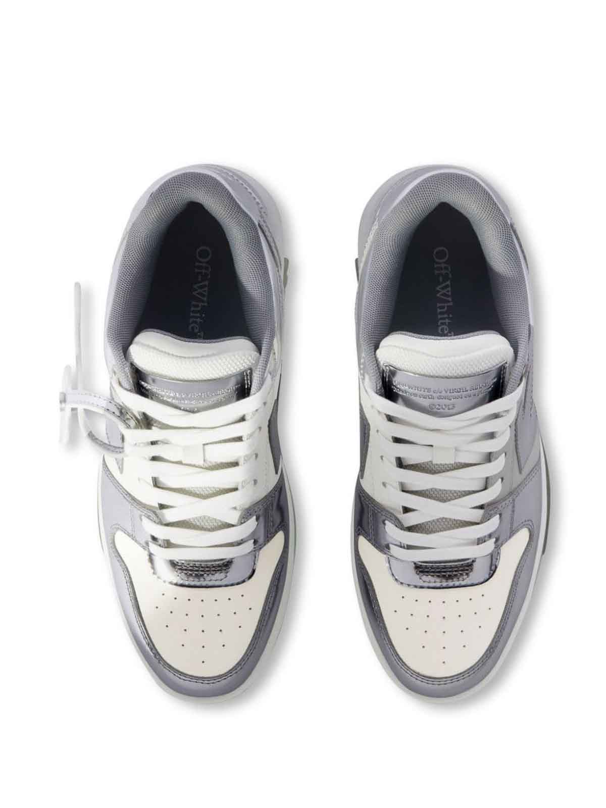 Shop Off-white Pannelled Sneakers In White