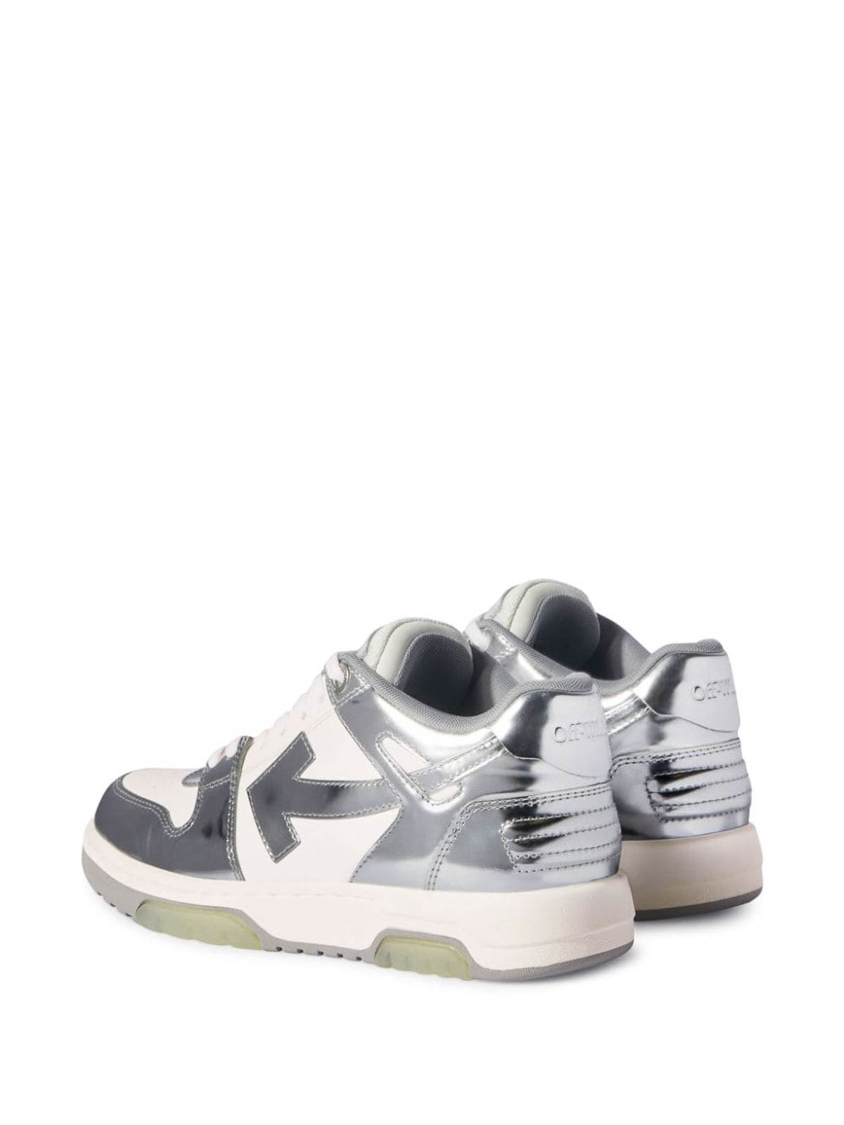 Shop Off-white Pannelled Sneakers In White