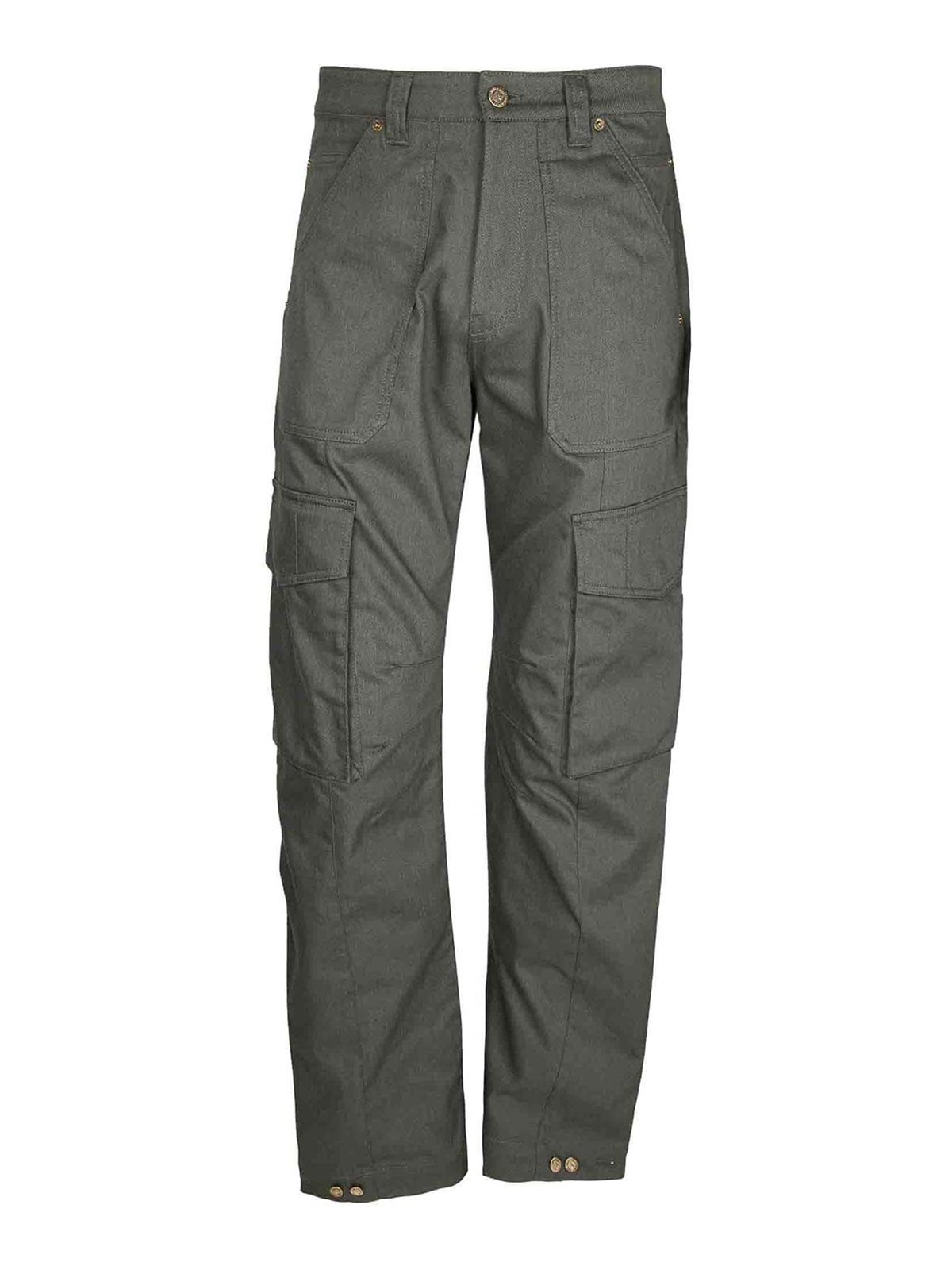 Shop Golden Goose Cargo Trousers In Green Cotton