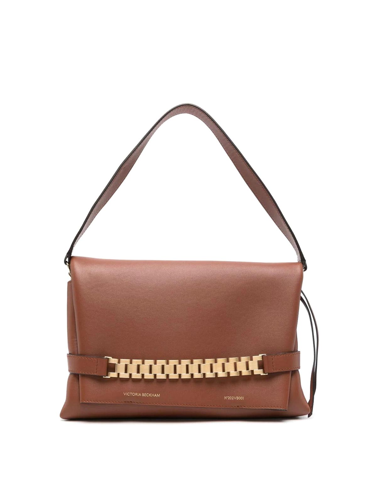 Shop Victoria Beckham Chain Pouch Bag In Brown