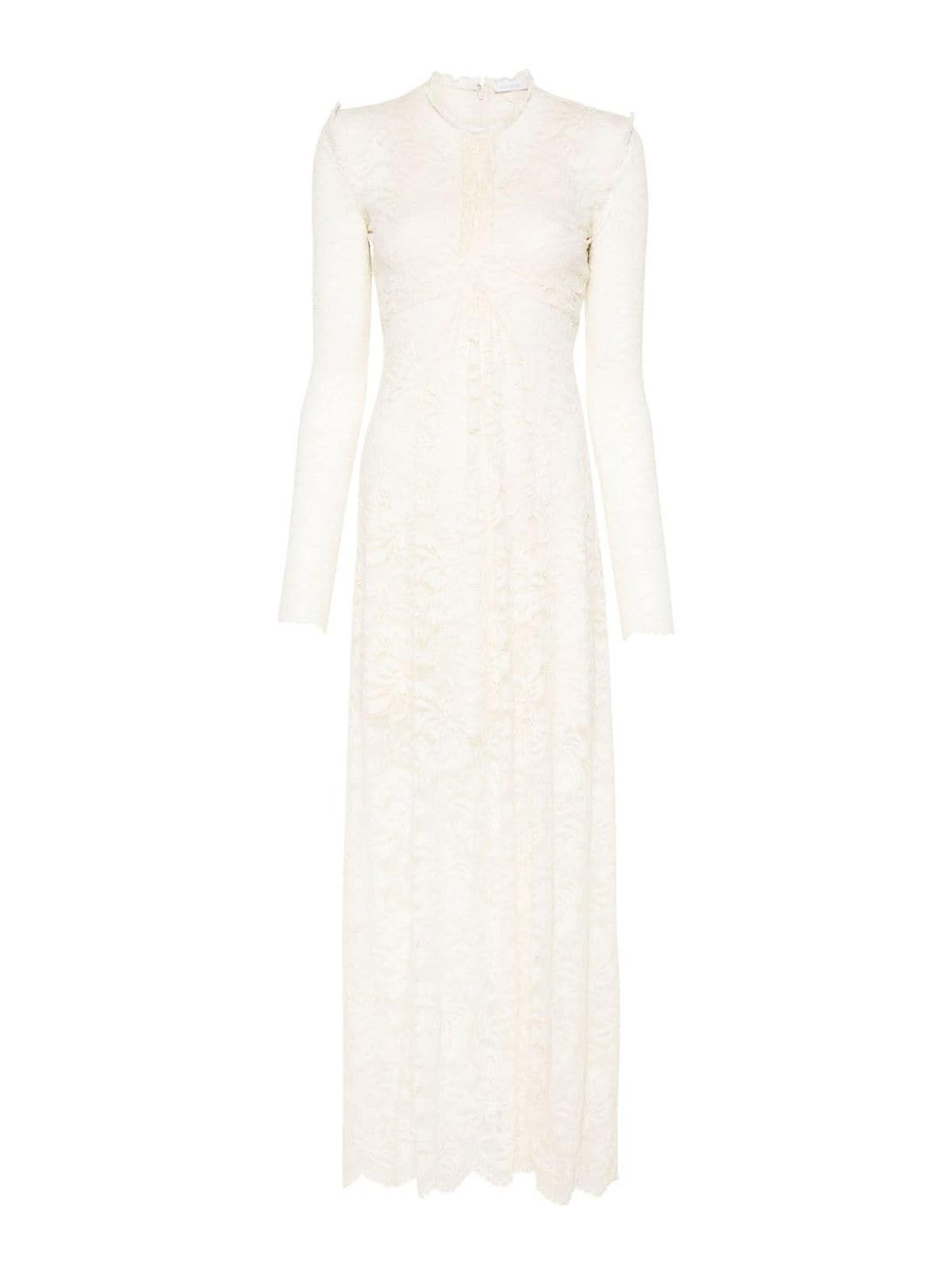 Rabanne Lace Maxi Dress In White