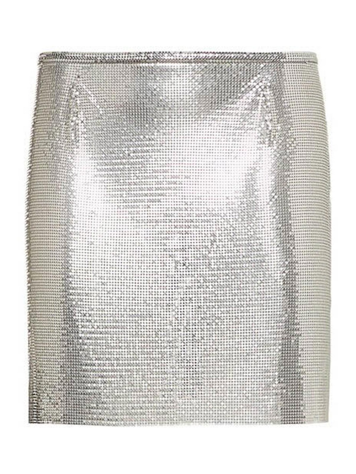 Rabanne Midi Skirt In Silver