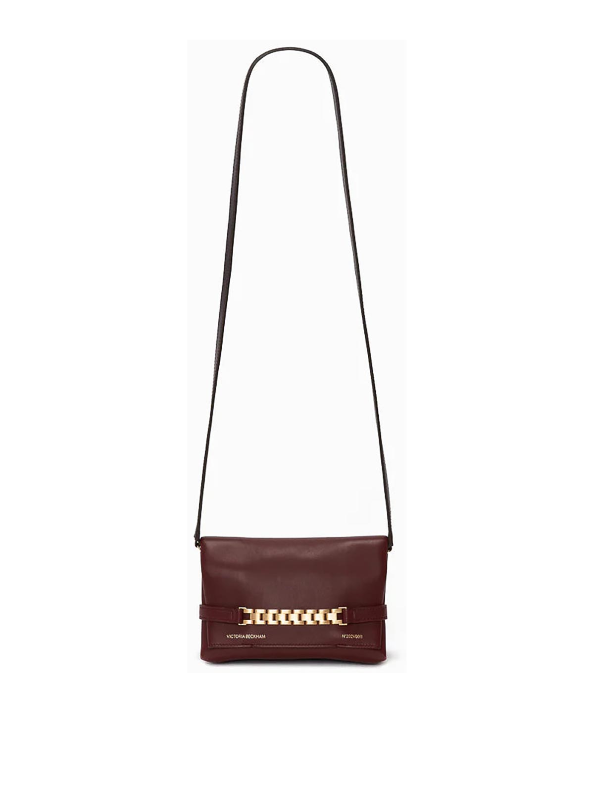 Victoria Beckham Mini Chain Pouch In Brown