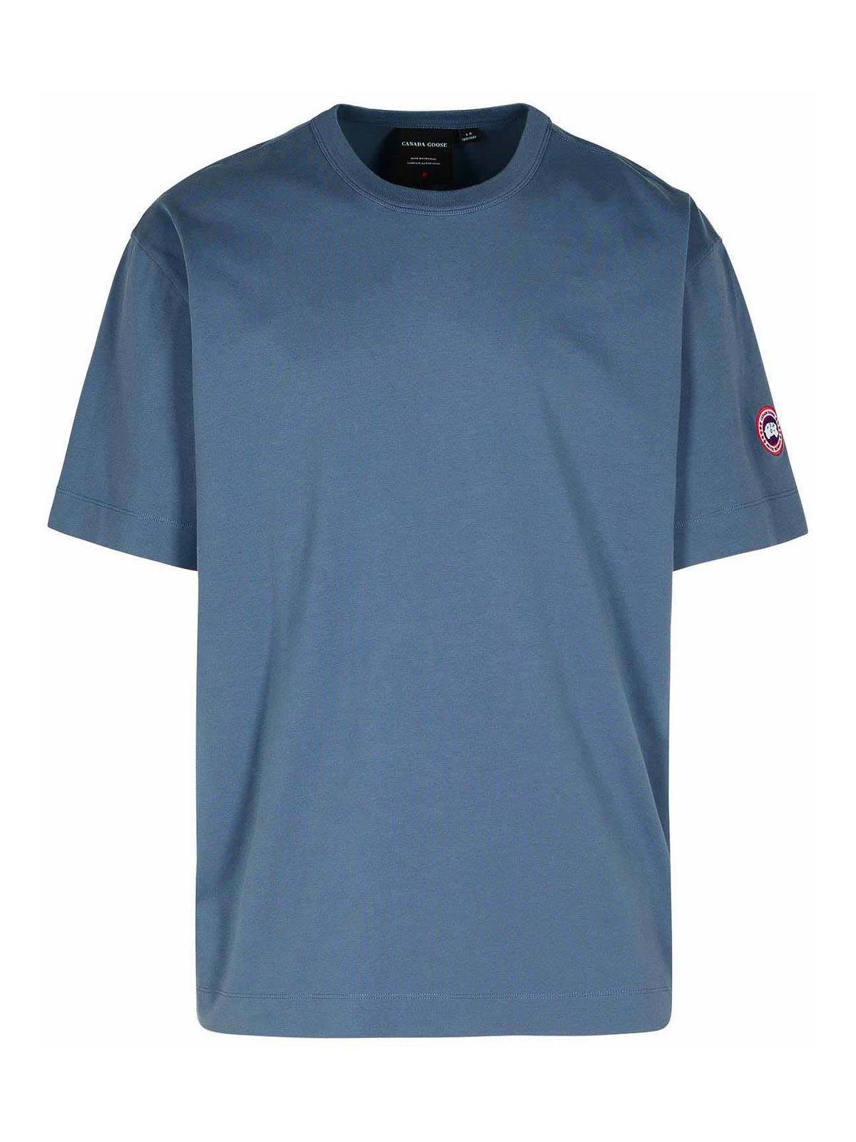 Shop Canada Goose Gladstone Light Blue Cotton T-shirt In Azul Claro