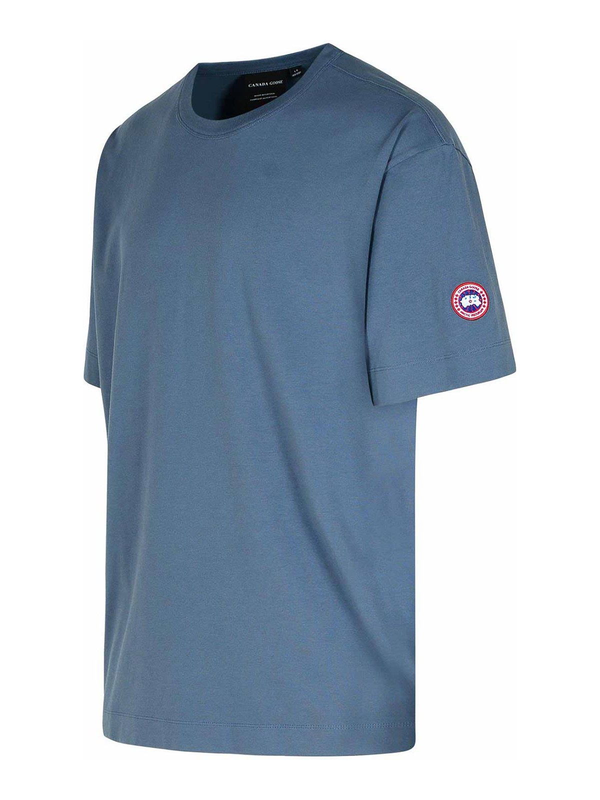 Shop Canada Goose Gladstone Light Blue Cotton T-shirt In Azul Claro