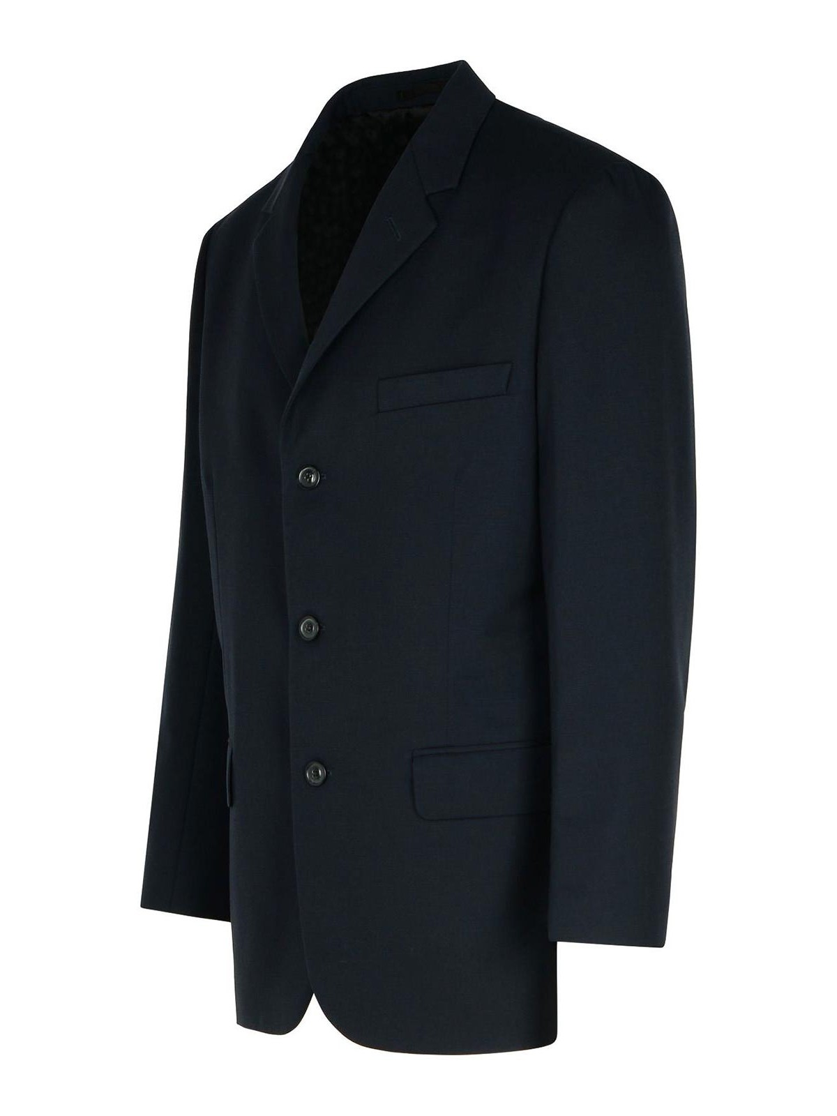 Shop Maison Margiela Navy Virgin Wool Blazer In Azul Oscuro