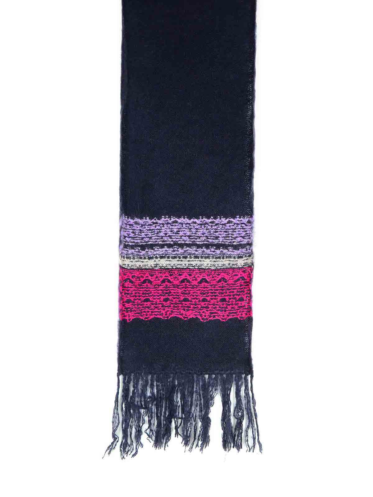 Shop Isabel Marant Dayna Navy Mohair Blend Scarf In Azul Oscuro