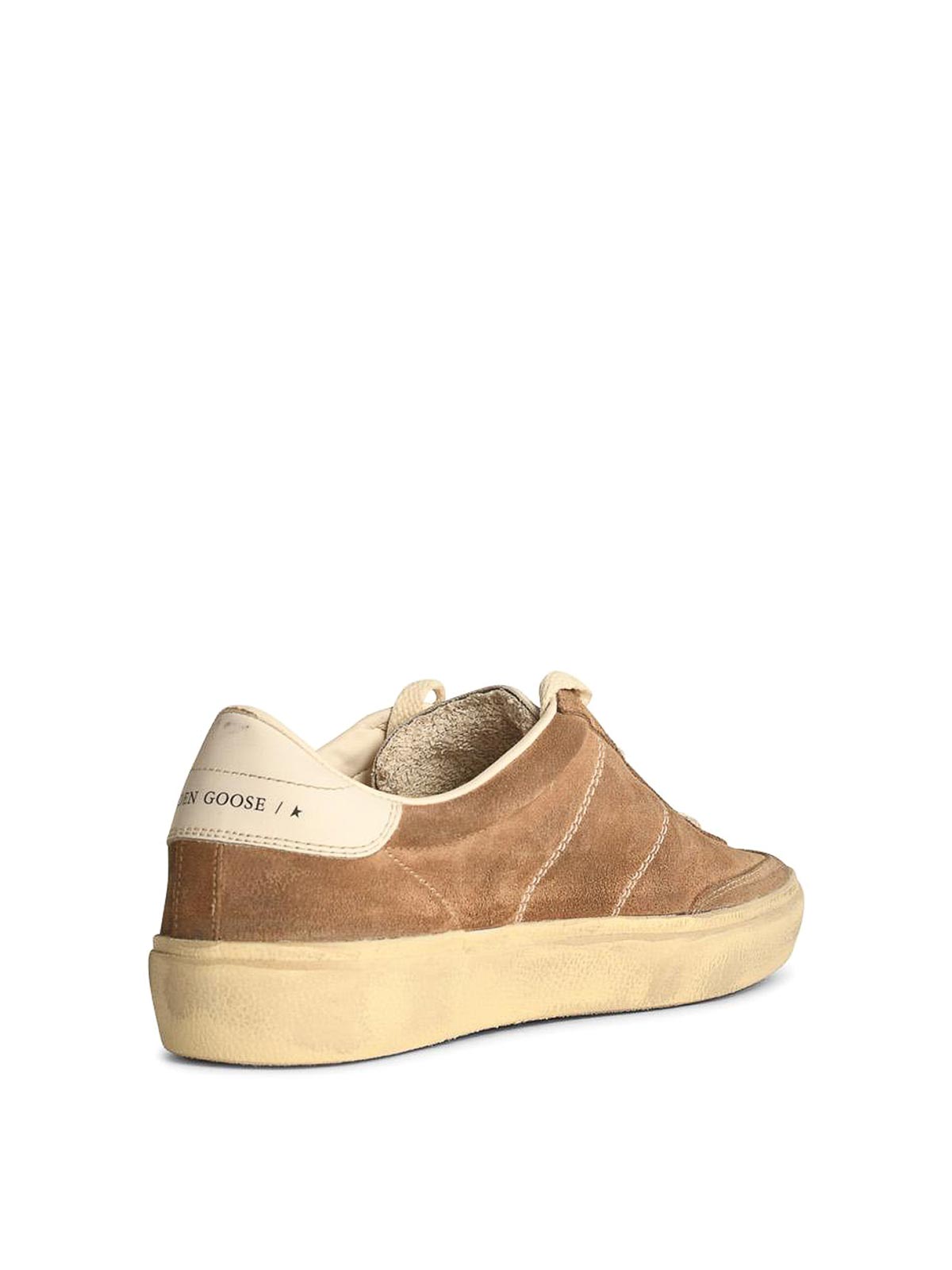 Shop Golden Goose Soul Star Brown Suede Sneakers In Marrón