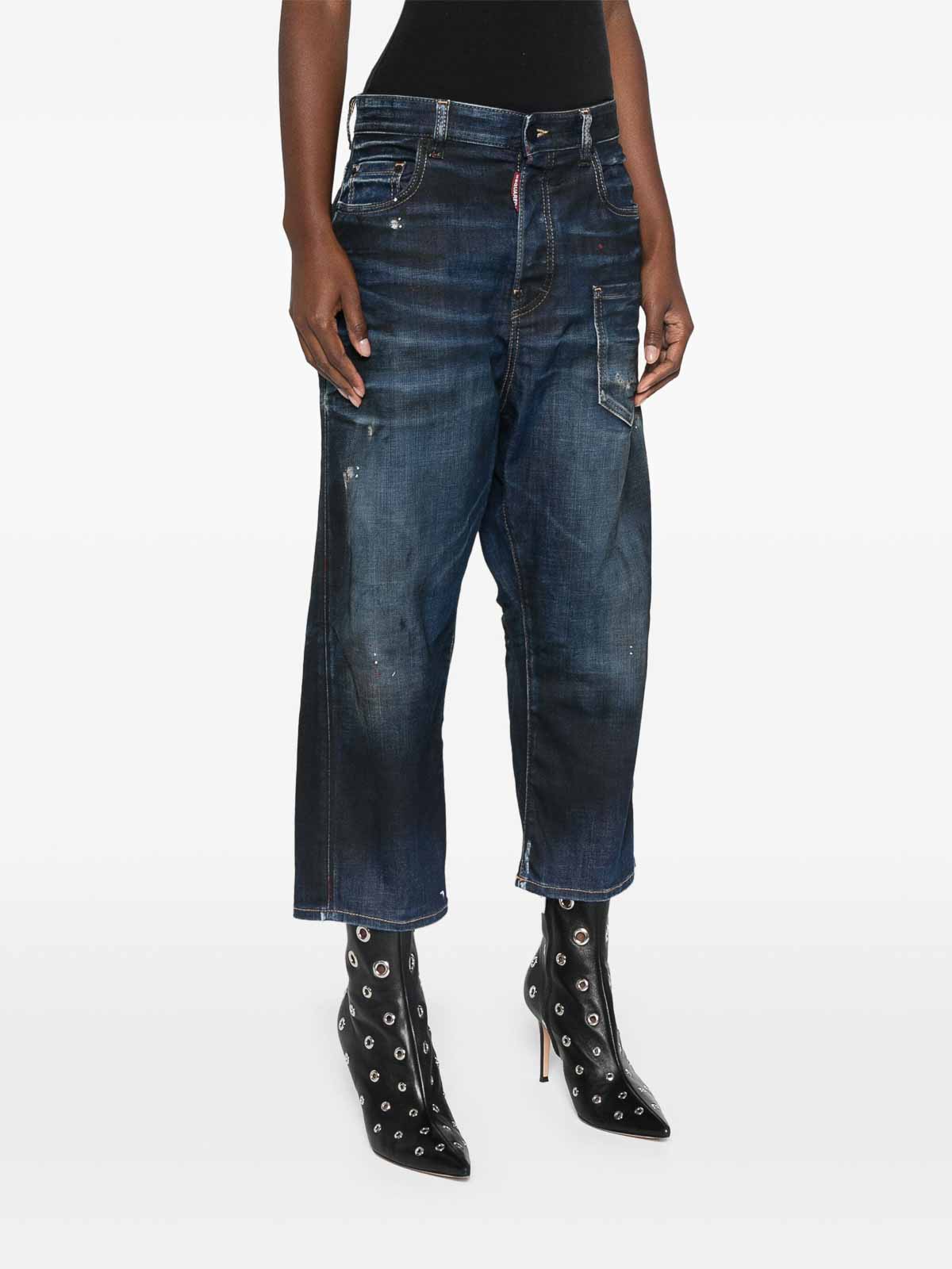 Shop Dsquared2 5 Pockets Kawaii Jeans In Azul Oscuro