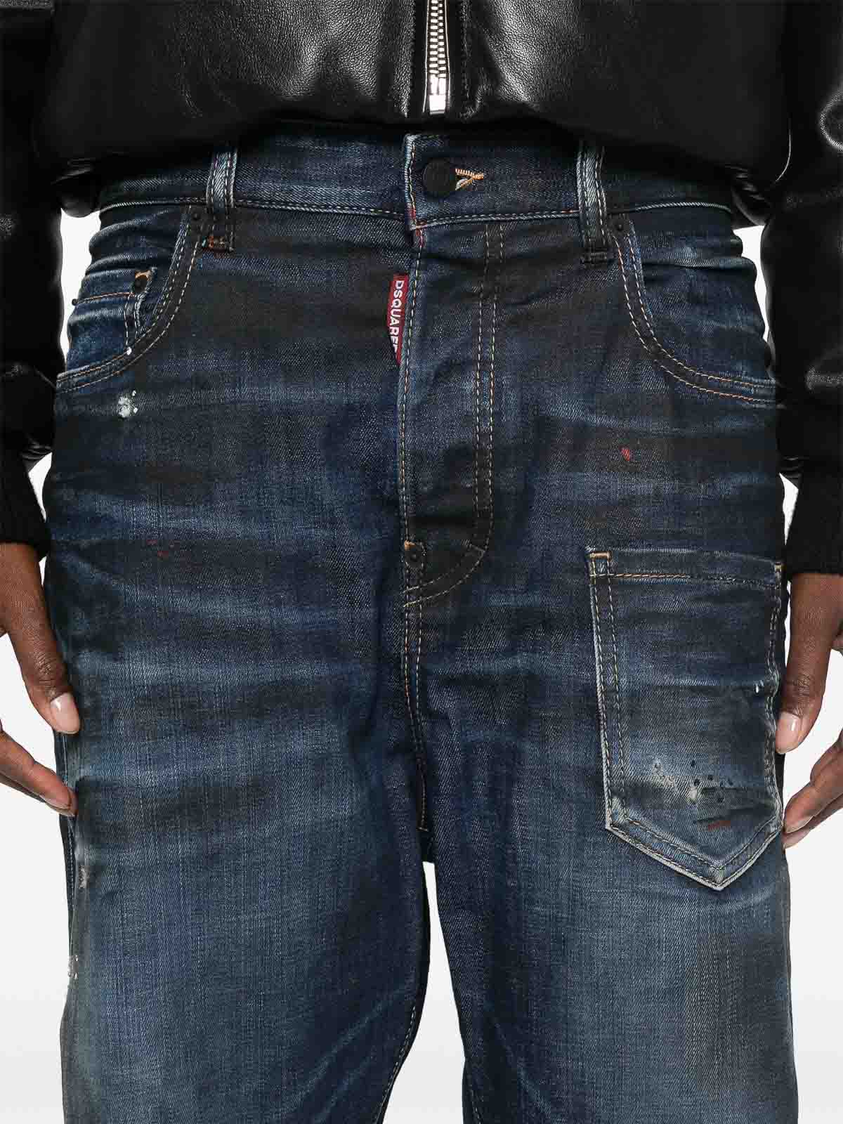 Shop Dsquared2 5 Pockets Kawaii Jeans In Azul Oscuro